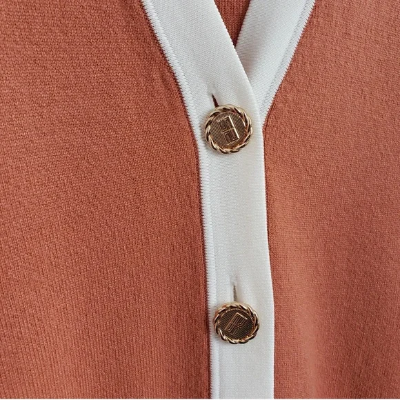 Sandro Paris Rust Cream Cardigan - Picture 2 of 4